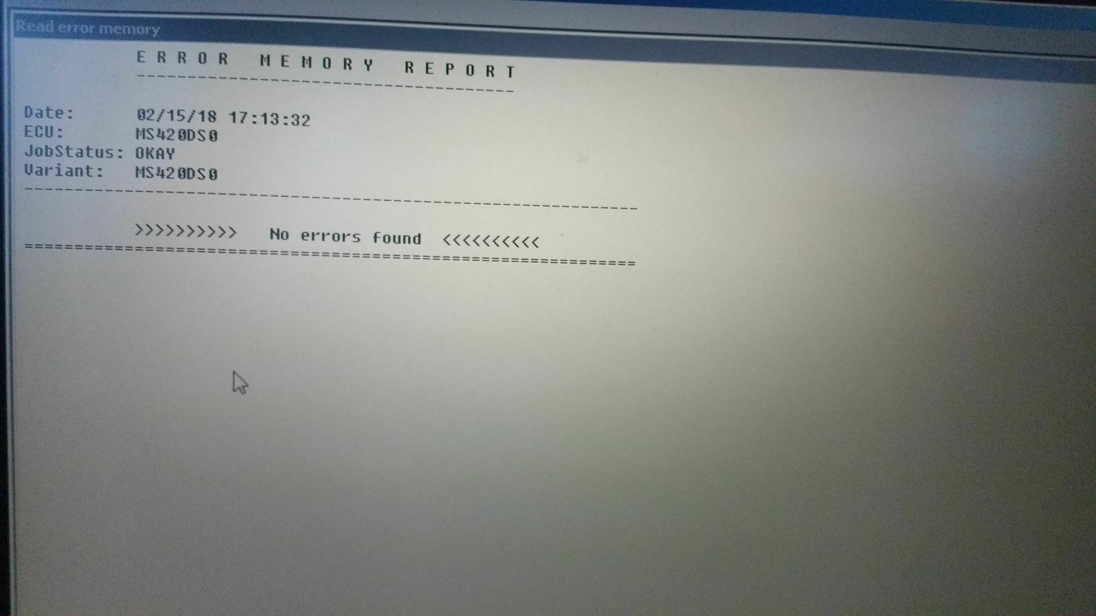 Fehlerspeicher Signal Lambdasonde