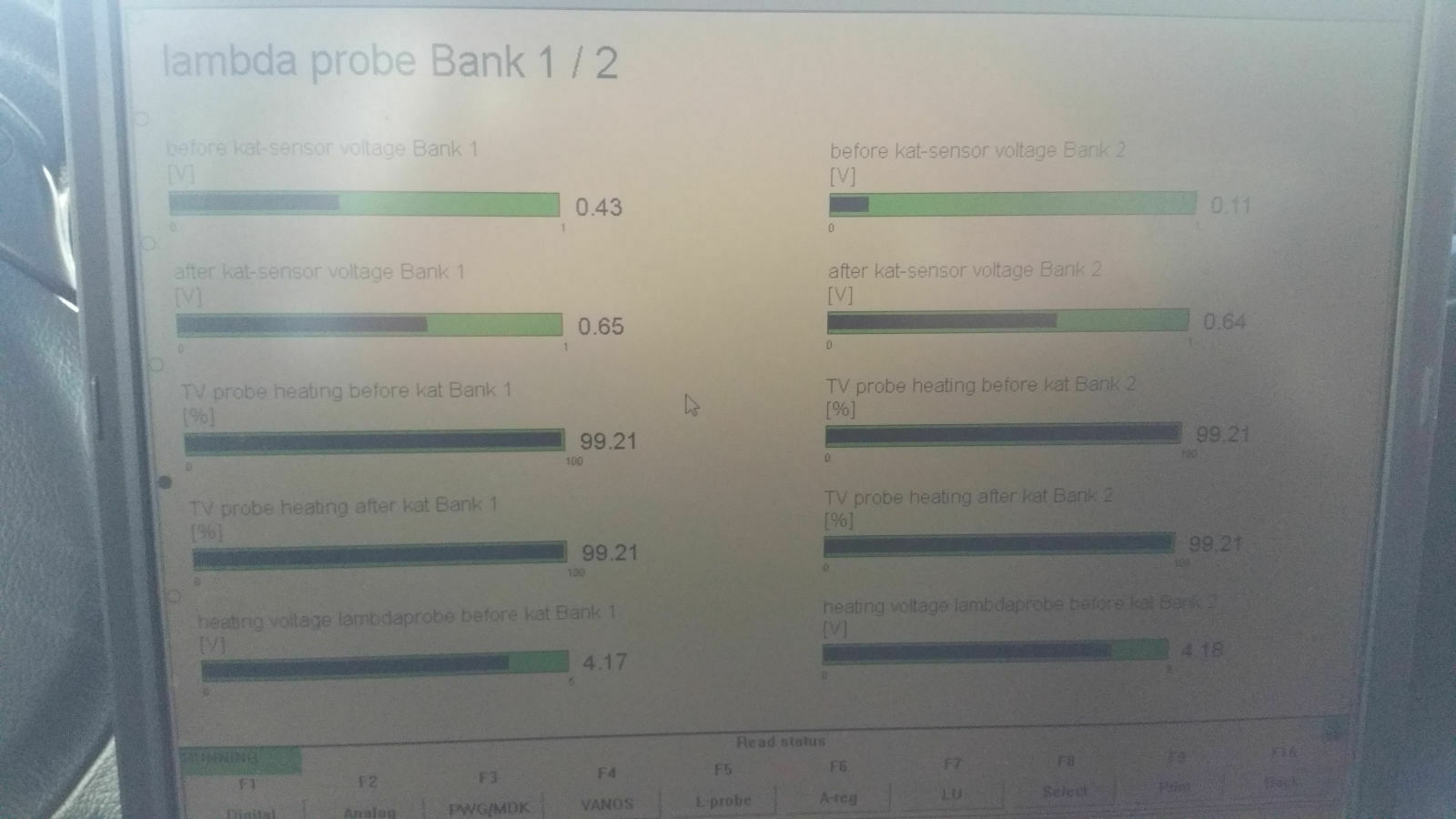 Fehlerspeicher Signal Lambdasonde