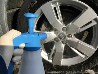 Gloria EX 100 befüllt mit Bilt Hamber Auto Wheel Cleaner
