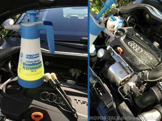 Motorraum reinigen