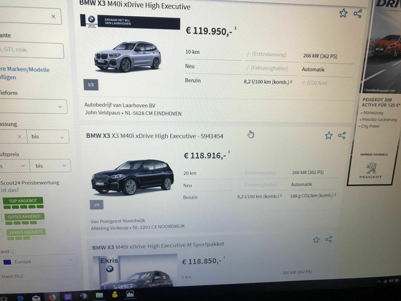 Warteraum, Lieferzeiten neuer BMW X3