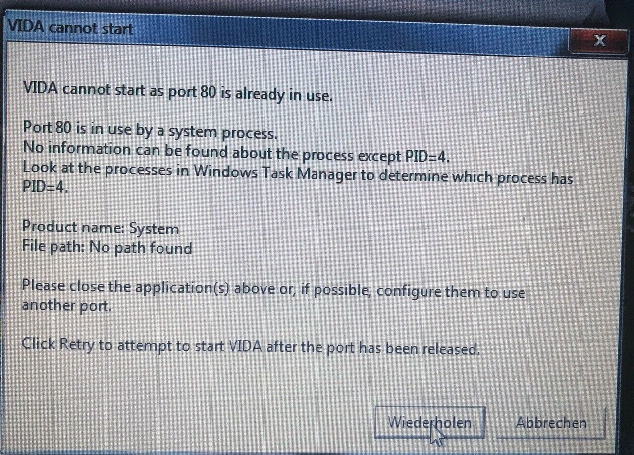 OBDII Volvo VIDA DICE