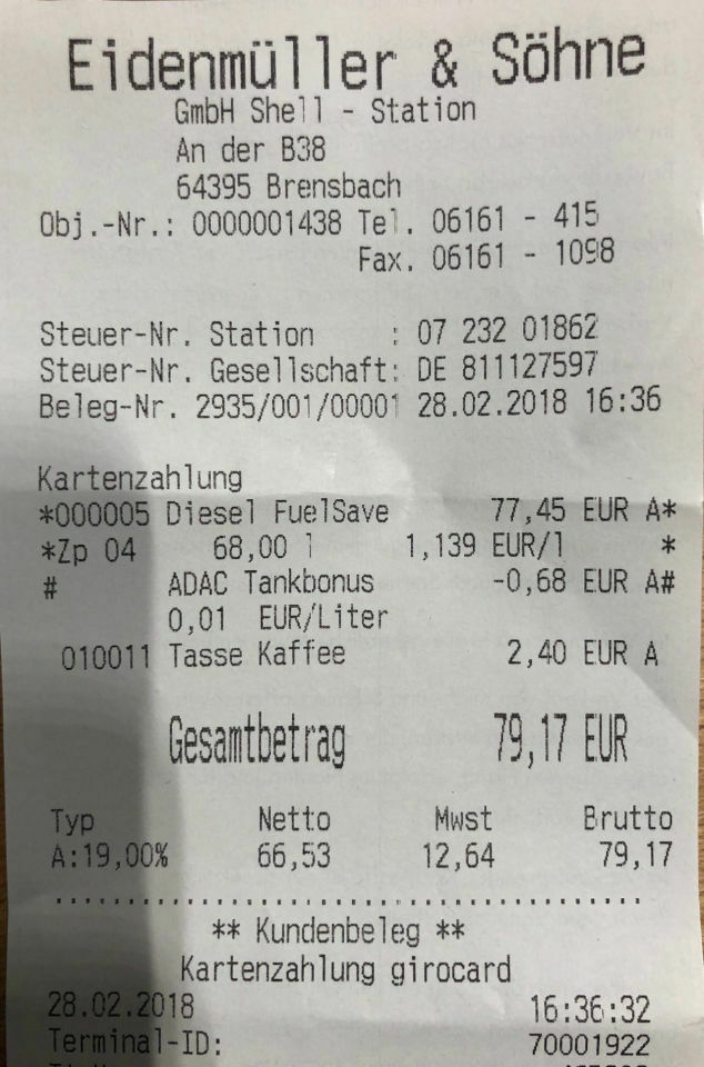 Tankinhalt 66 l: Wieviel passt wirklich rein?