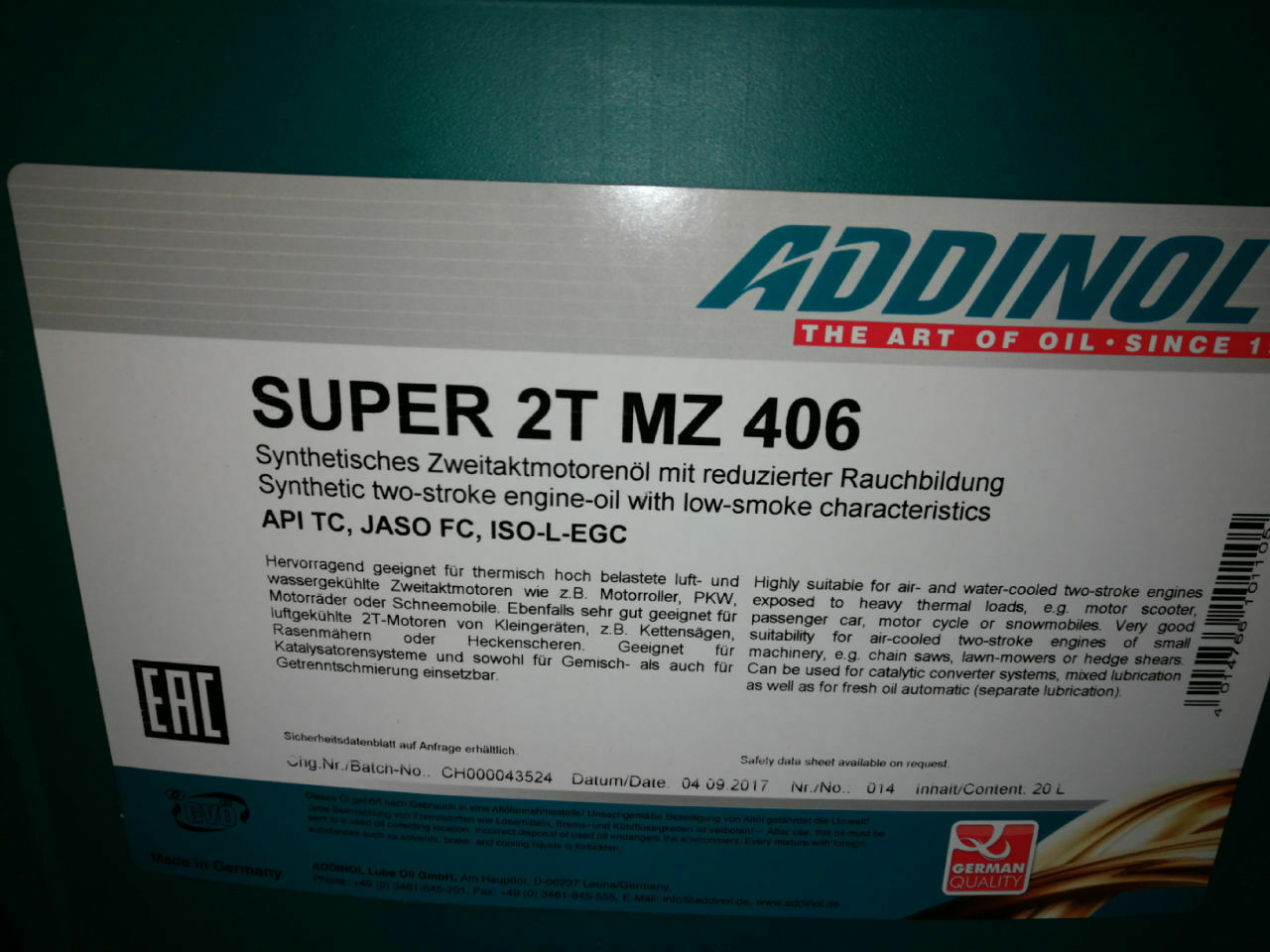 OMXXX BEVO 2-Takt-ÖL + Dieselkraftstoff? - Erfahrungen