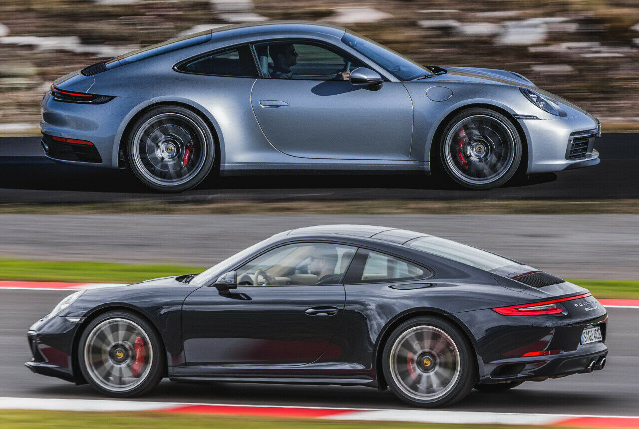 992 (oben) und 991 (unten) im direkten Vergleich: Die Maße ändern sich kaum