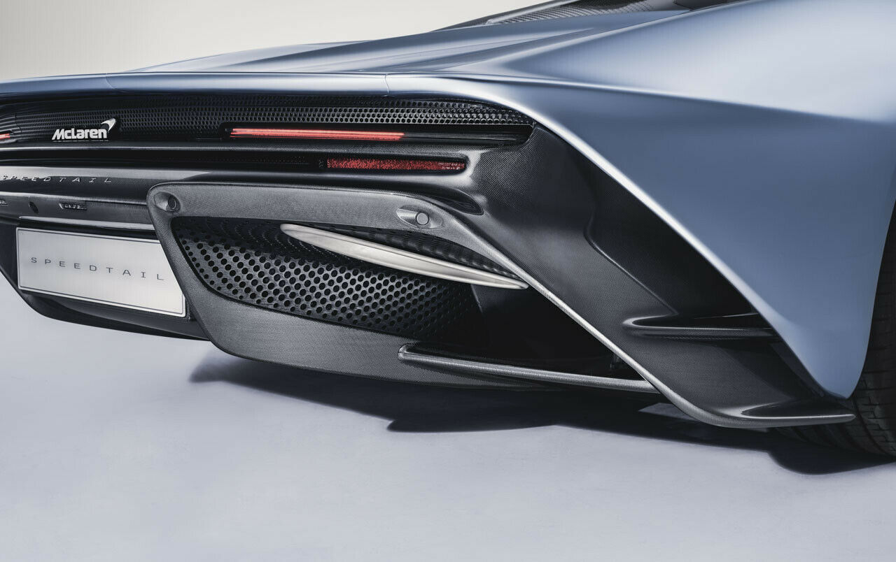 Der McLaren Speedtail: Detailaufnehme der Heck-Partie