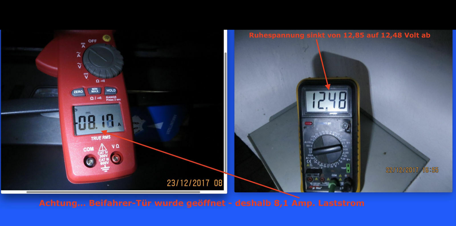 Vito Einbau Zweitbatterie D+ Signal