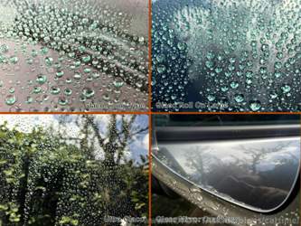 Vergleich - Perlenbildung an den Scheiben