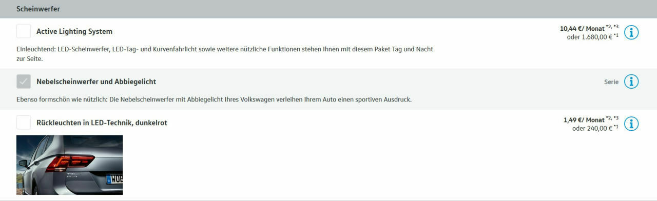 Codierungen für Tiguan 2