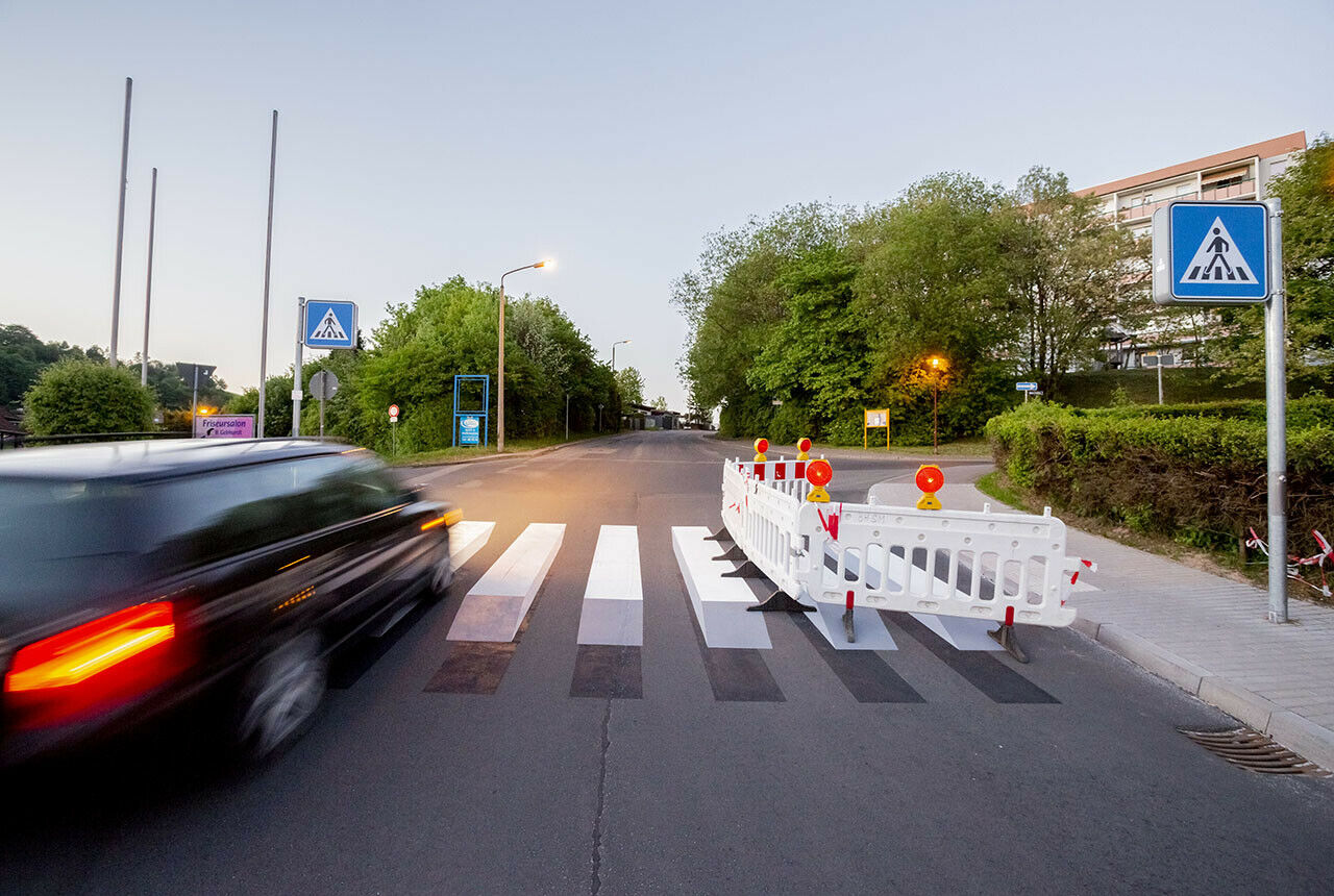 Streit um einen Zebrastreifen mit dritter Dimension
