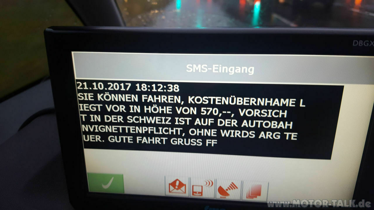 Fehlermeldung Antrieb, weiterfahren möglich mit reduzierter Motorleistung