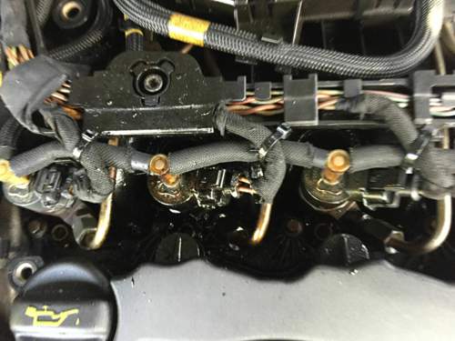 1.Verkokung an den Injektoren