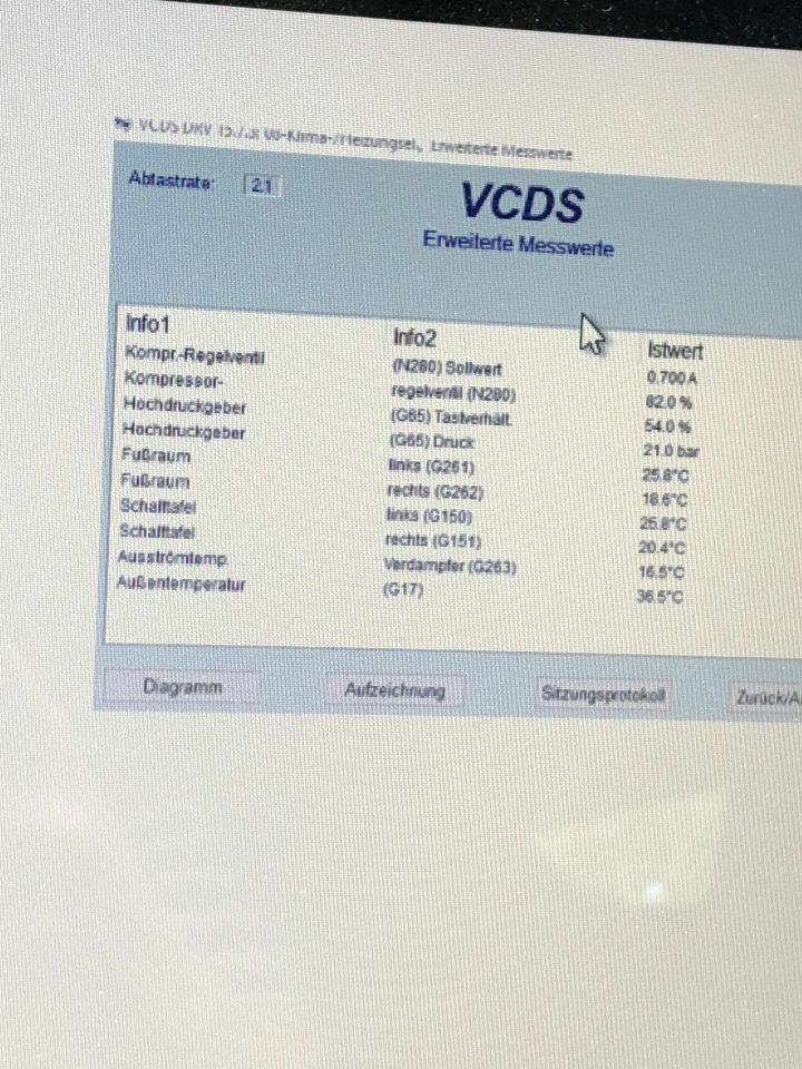 Klimaautomatik spinnt