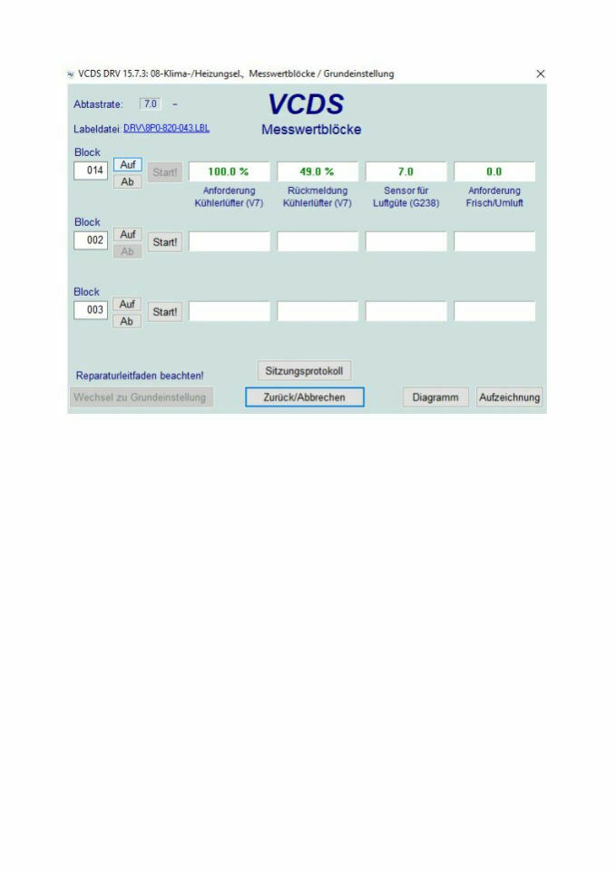 Klimaautomatik spinnt
