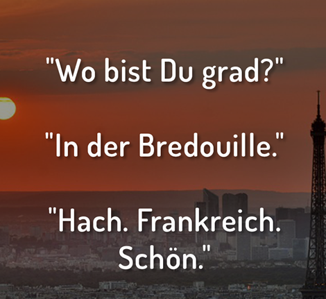 Vielleicht so: Ein Witzefred - um die Biker auf zu lockern