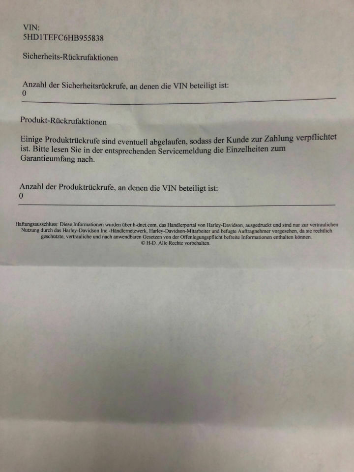 Milwaukee Eight CVO Motorschaden