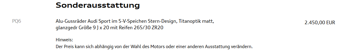 Welche Audi Teilenummer haben diese Felgen?