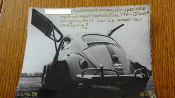 VW Käfer mit Hubschrauberturbine und MAN-Hinterachse