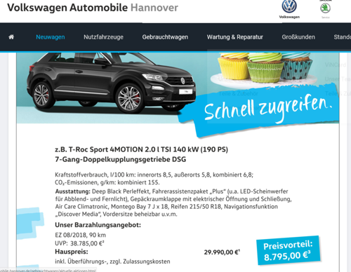 Tageszulassungentiguan