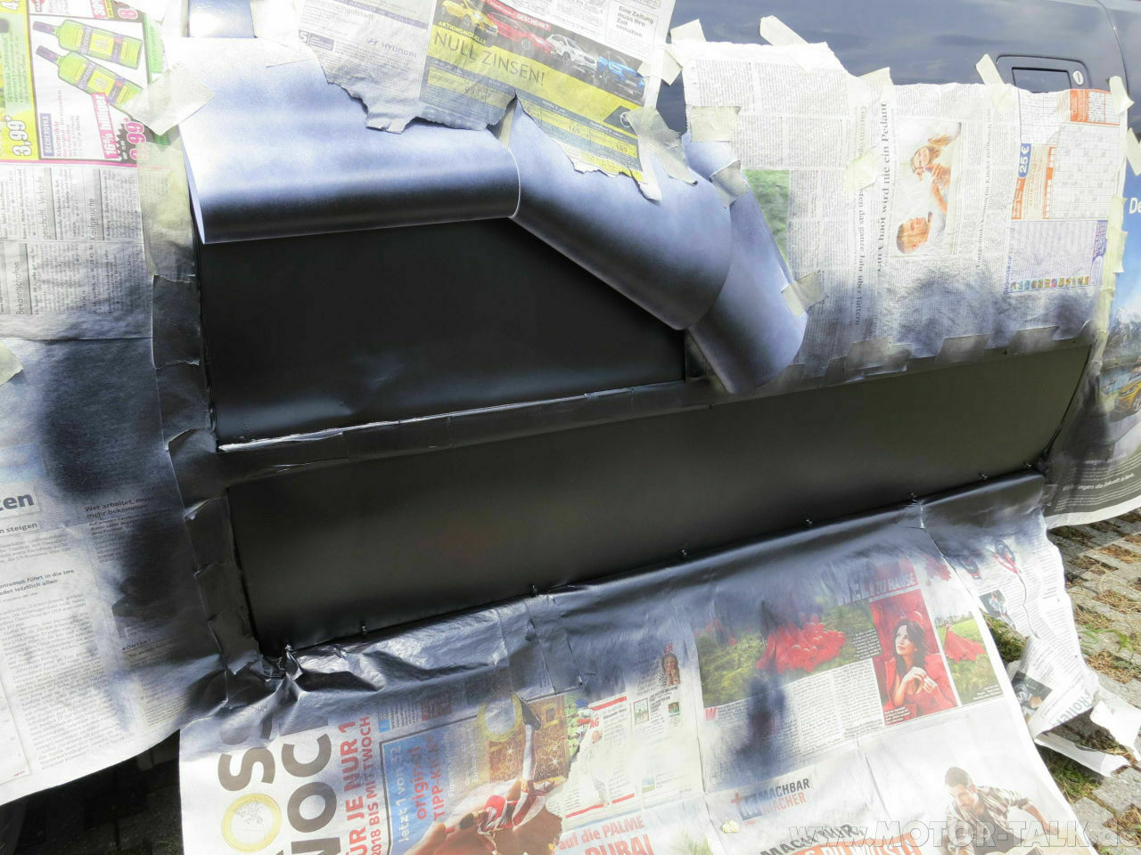 Zwischenstand unseres Rallyeautos