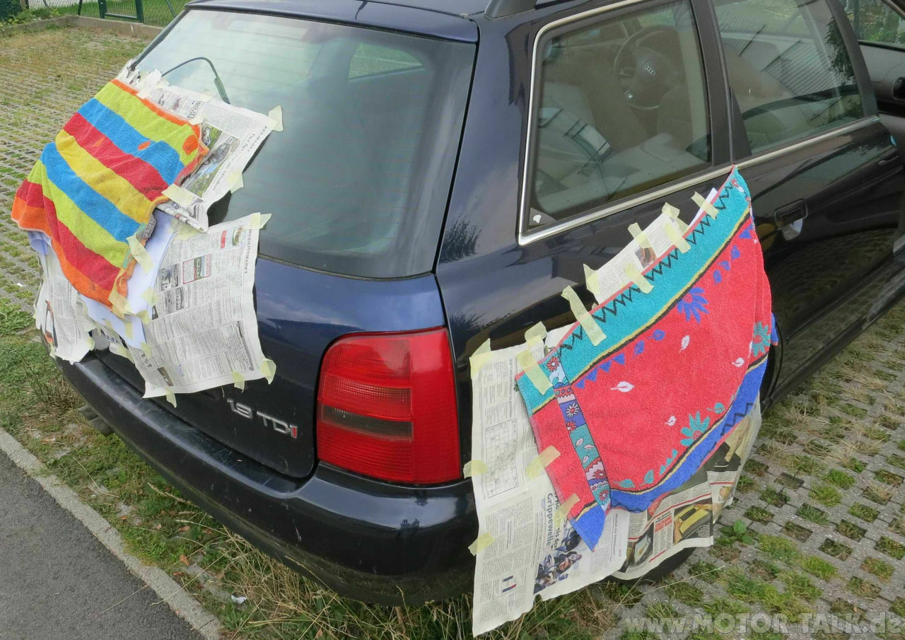 Zwischenstand unseres Rallyeautos