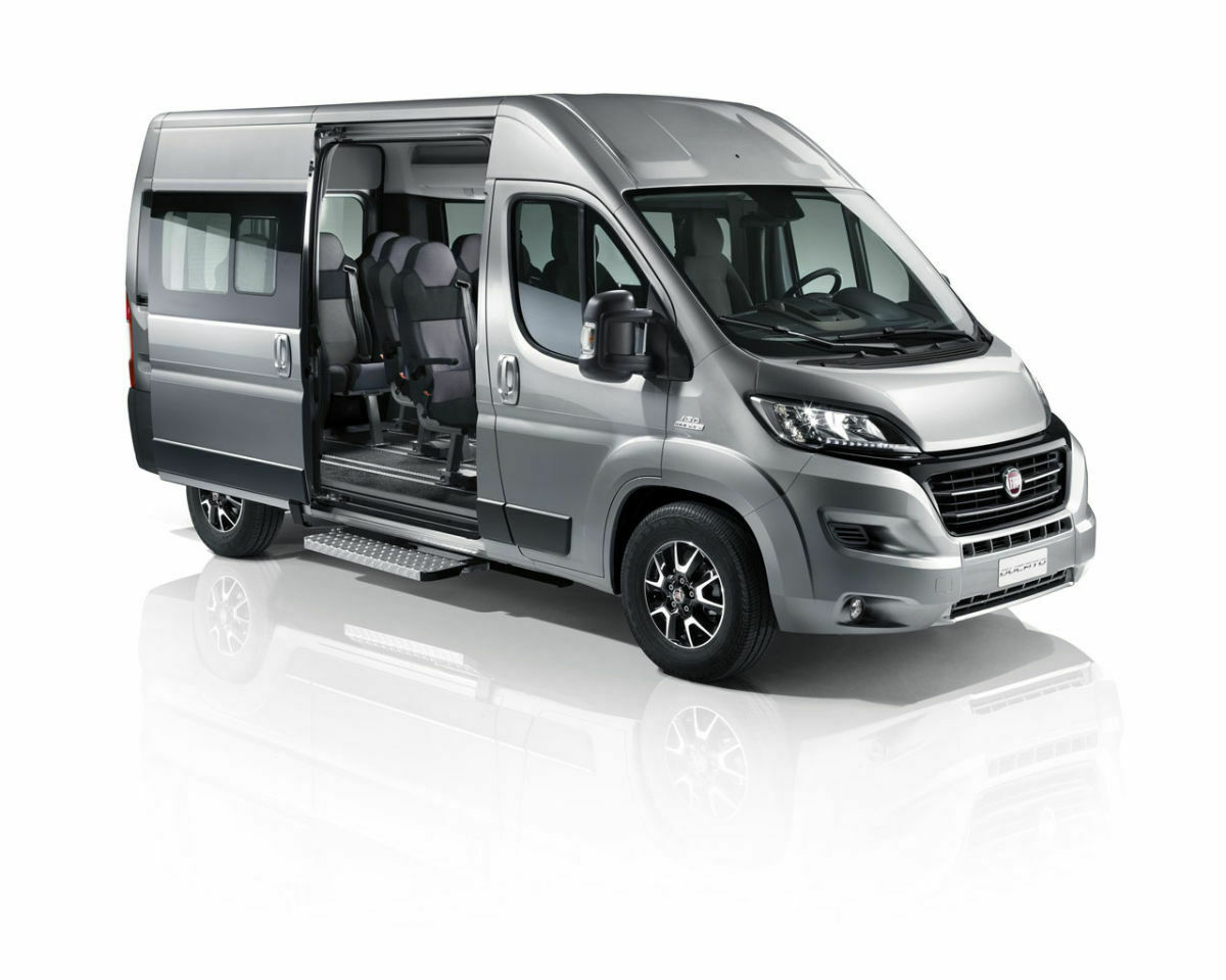 Mit dem Fiat Ducato Shuttle wird die Shuttle-Fahrt zum Vergn&uuml;gen.
