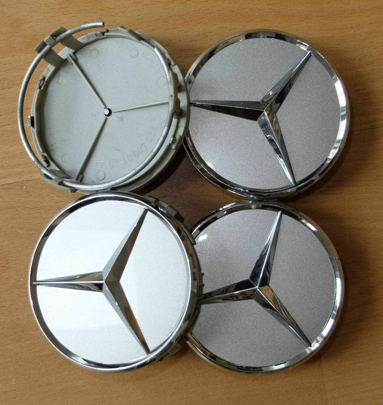 Mercedes-Benz Radnabenabdeckung Silber / Nabendeckel 75mm : Biete