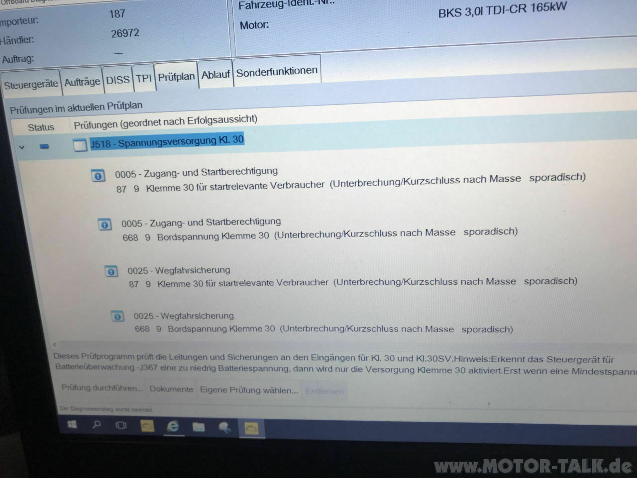 Startprobleme Anlasser dreht nur kurz und hört abrupt auf