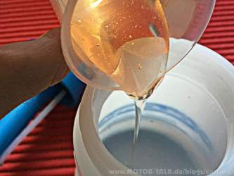 ca. 30 ml einfüllen