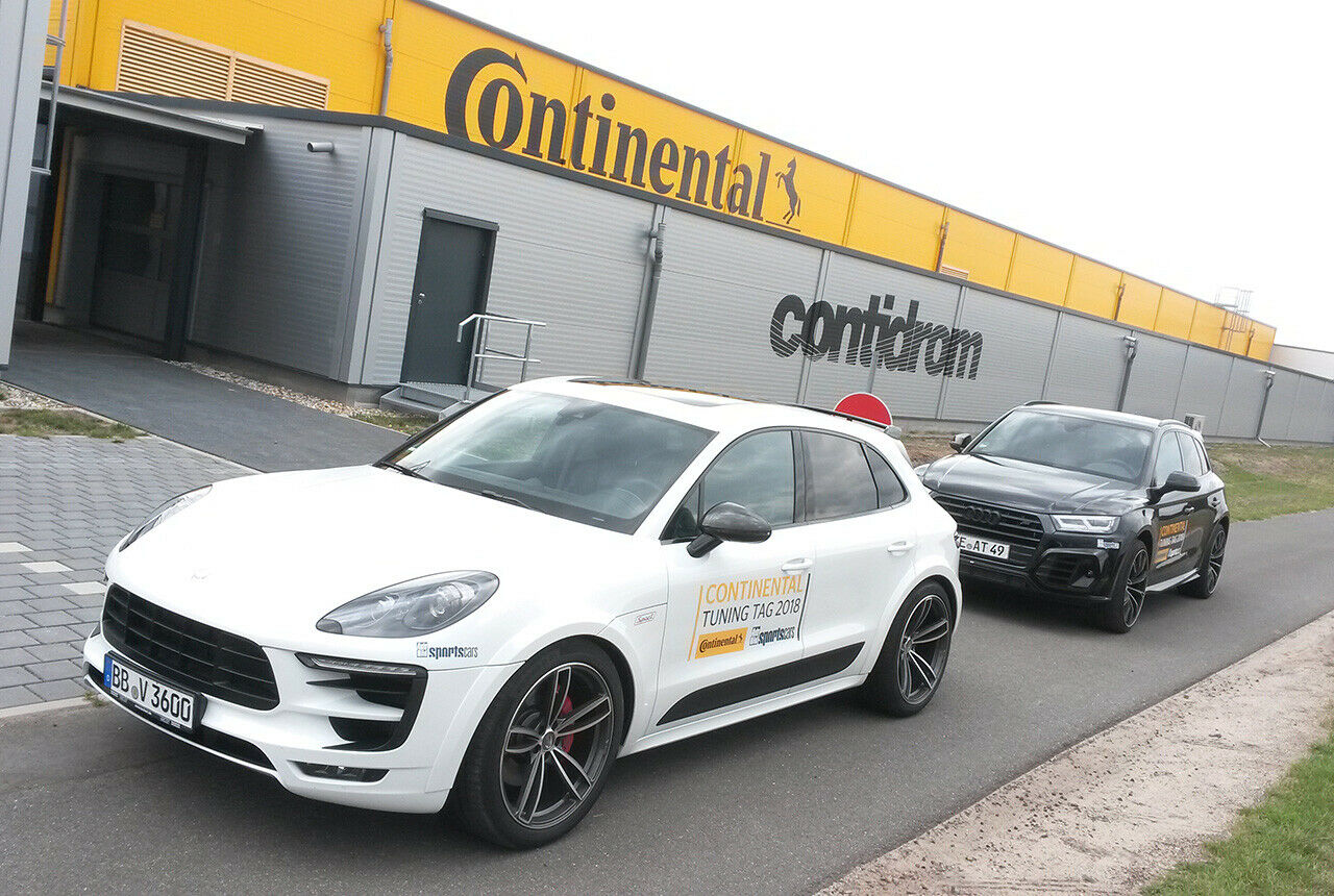 Ein Porsche Macan à la TechArt (links)