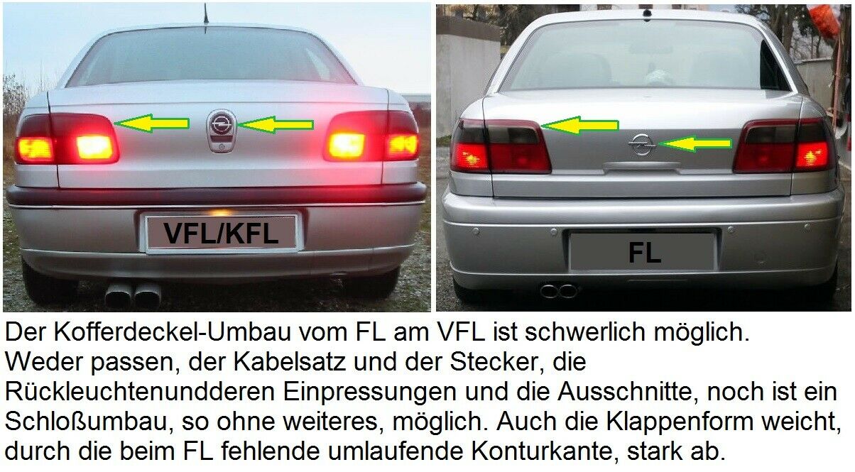 Omega B - Heckklappe Facelift