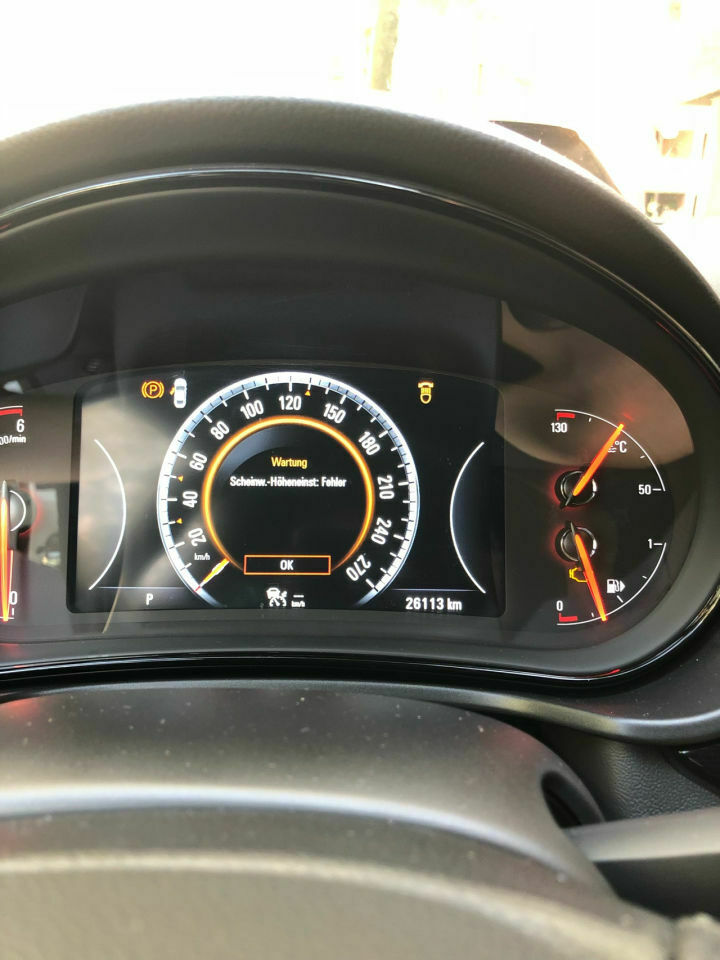 AFL+ Licht zu hoch, aber nur bei Regen