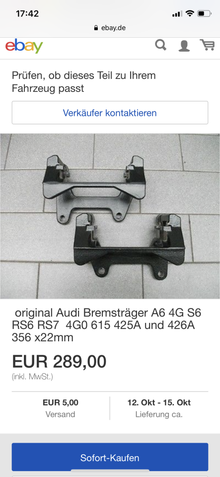 Bremse 356x22 auf der Hinterachse A4 b8 A5 Q5