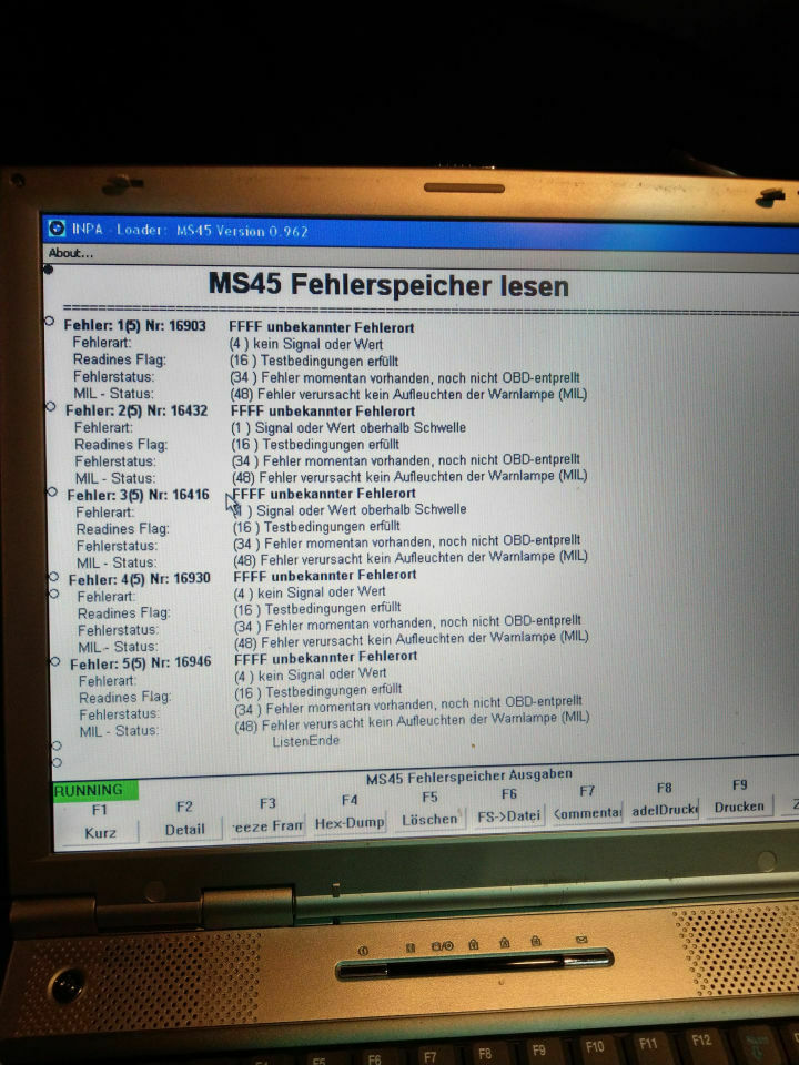 DPF Regeneration per Tool32 anstoßen