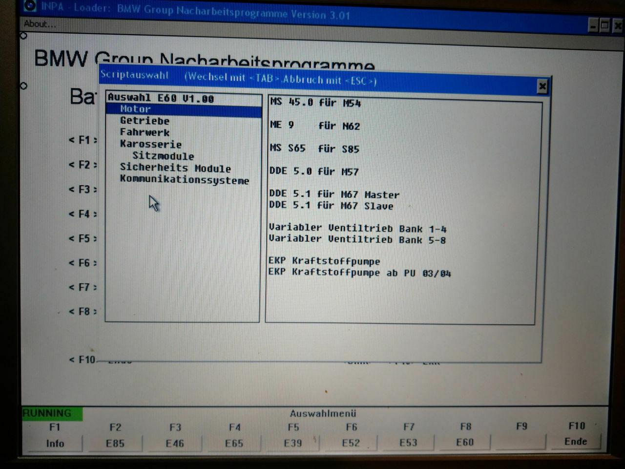 DPF Regeneration per Tool32 anstoßen