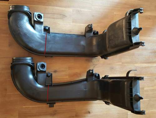 Querschnittsvergl Ansauggeräuschdämpfer