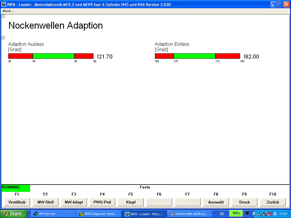 Nockenwellensteuerung Einlass und Auslass fehlerhaft - E46 318CI - N46