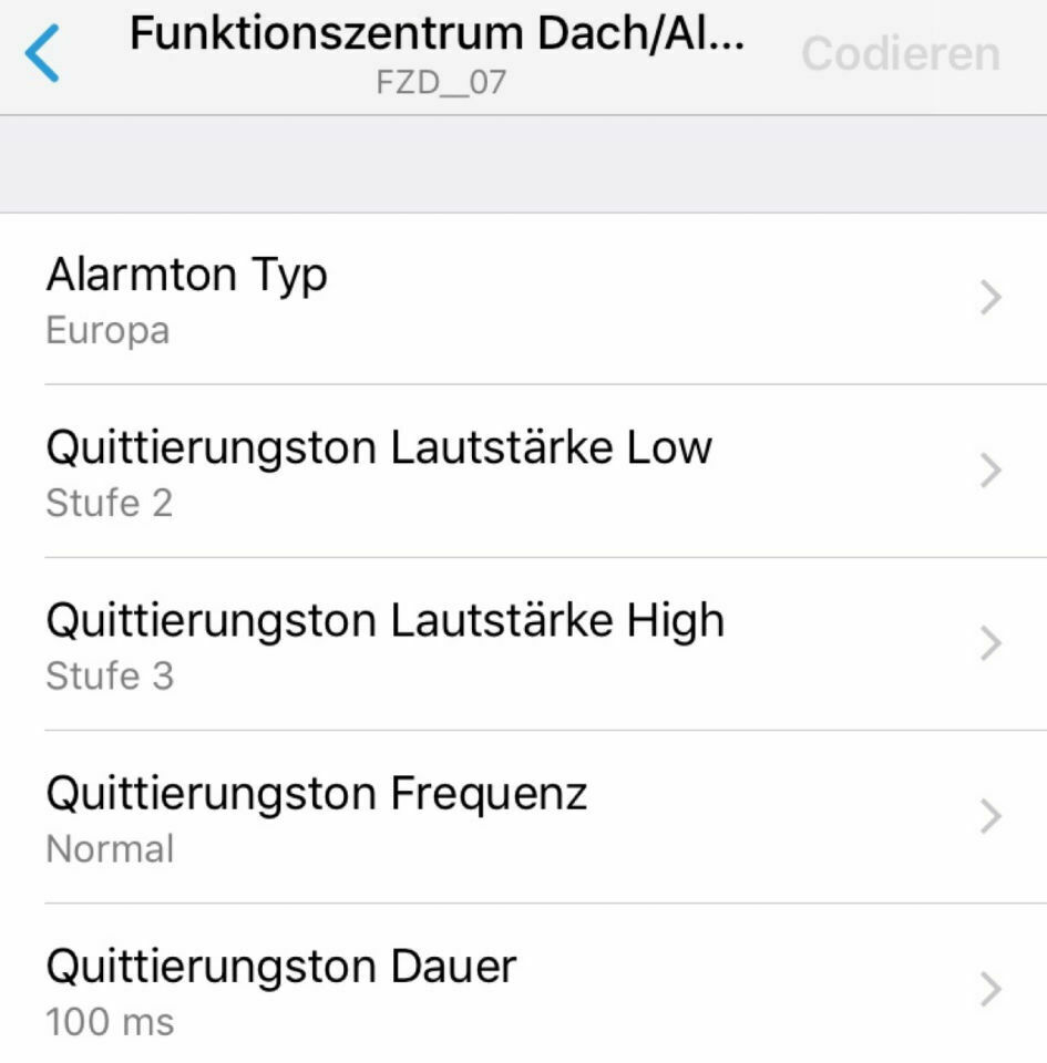 Schon Codiermöglichkeiten bekannt?