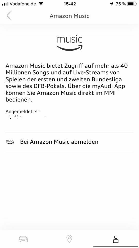 Amazon Music im MMI