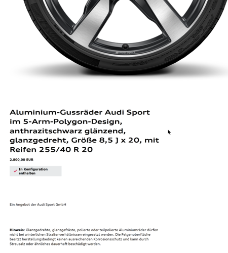 Aus dem Konfigurator