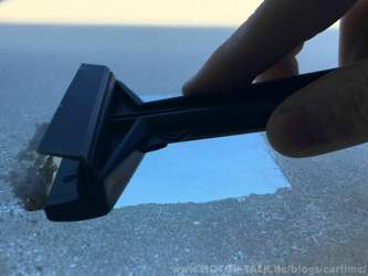 Eiskatzen in eine Richtung