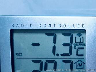 Temperatur von heute Morgen