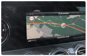 Kartendarstellung hinterlegter Limits