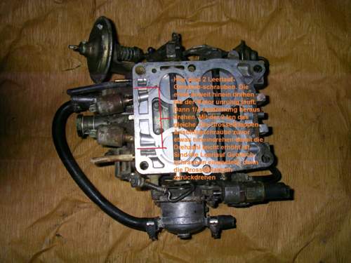 Leerlauf-Einstellung