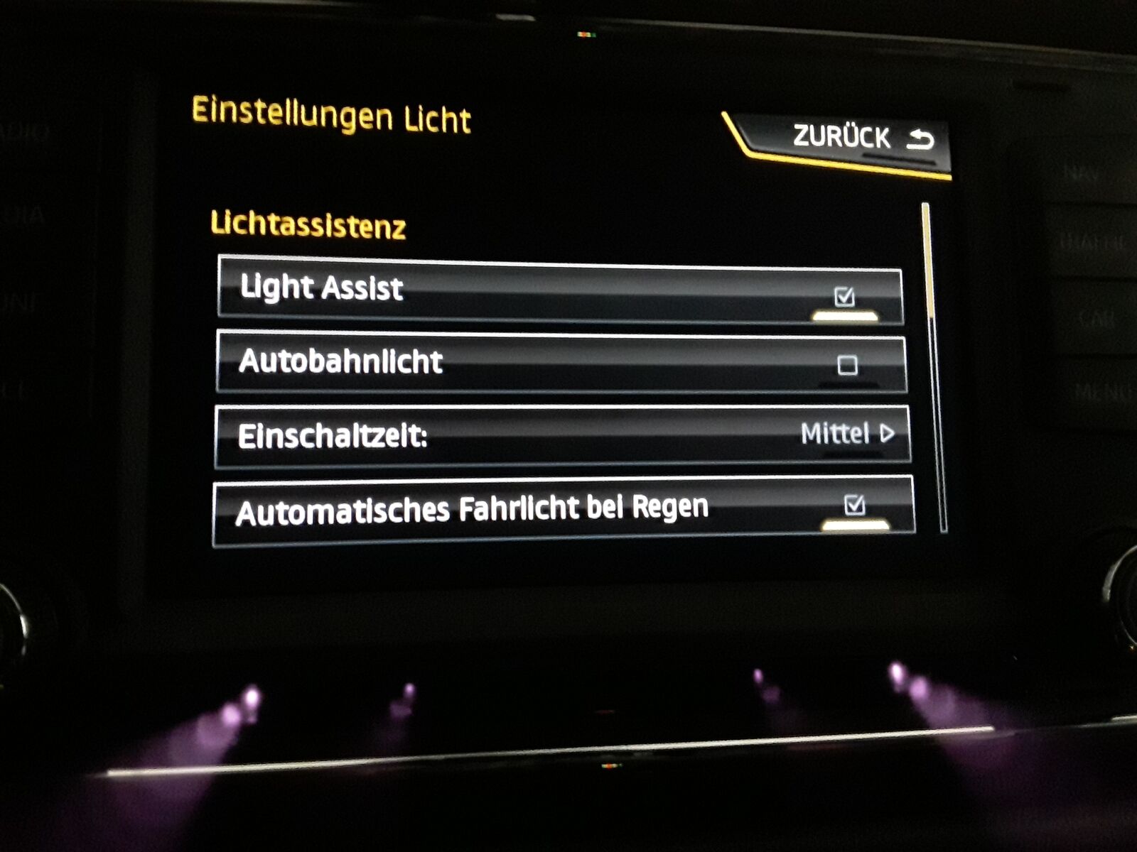 Fernlichtassistent Erfahrung