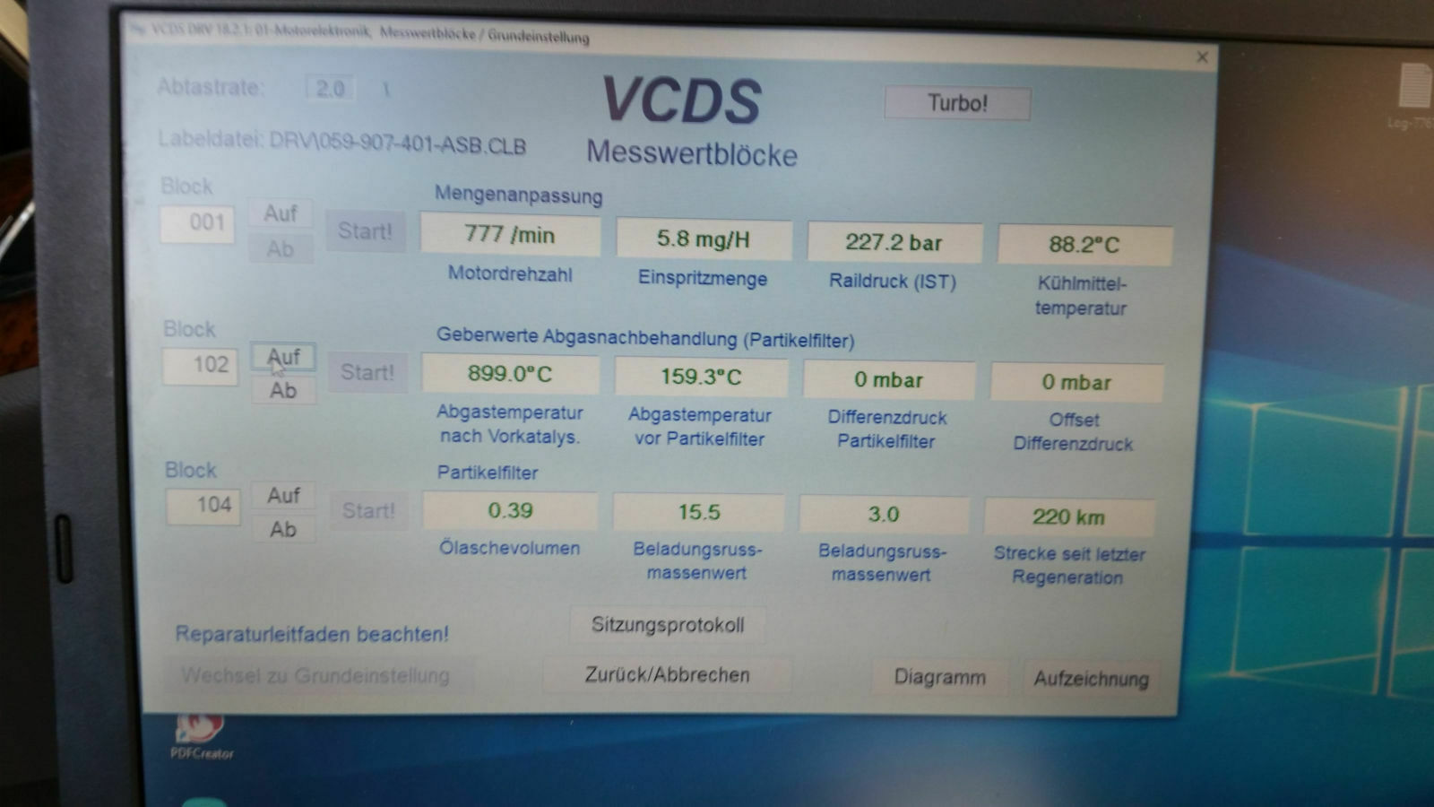 DPF Rußpartikelfilter - Regeneration / Notregeneration Anleitung