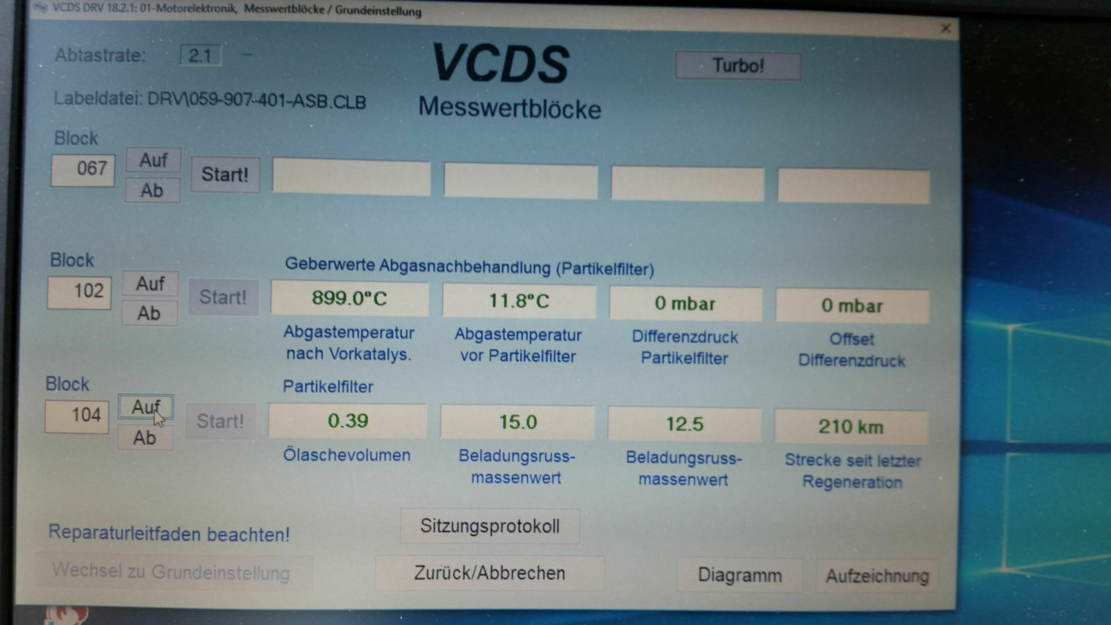 DPF Rußpartikelfilter - Regeneration / Notregeneration Anleitung