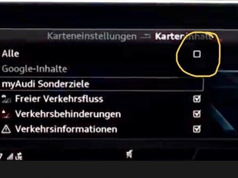 POIs installieren Audi Connect