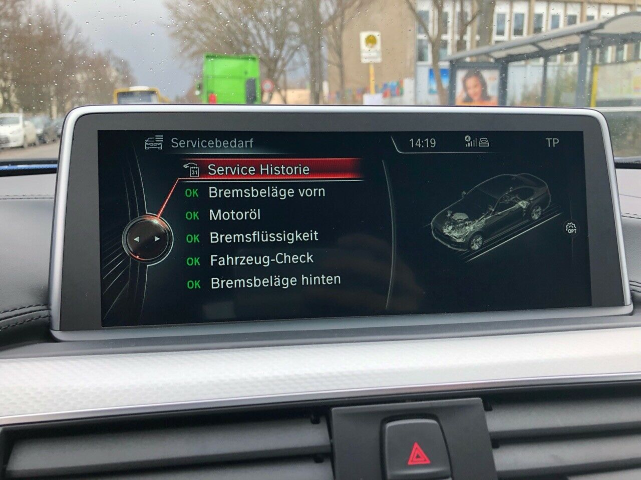 Hauptuntersuchung fehlt im Bordcomputer