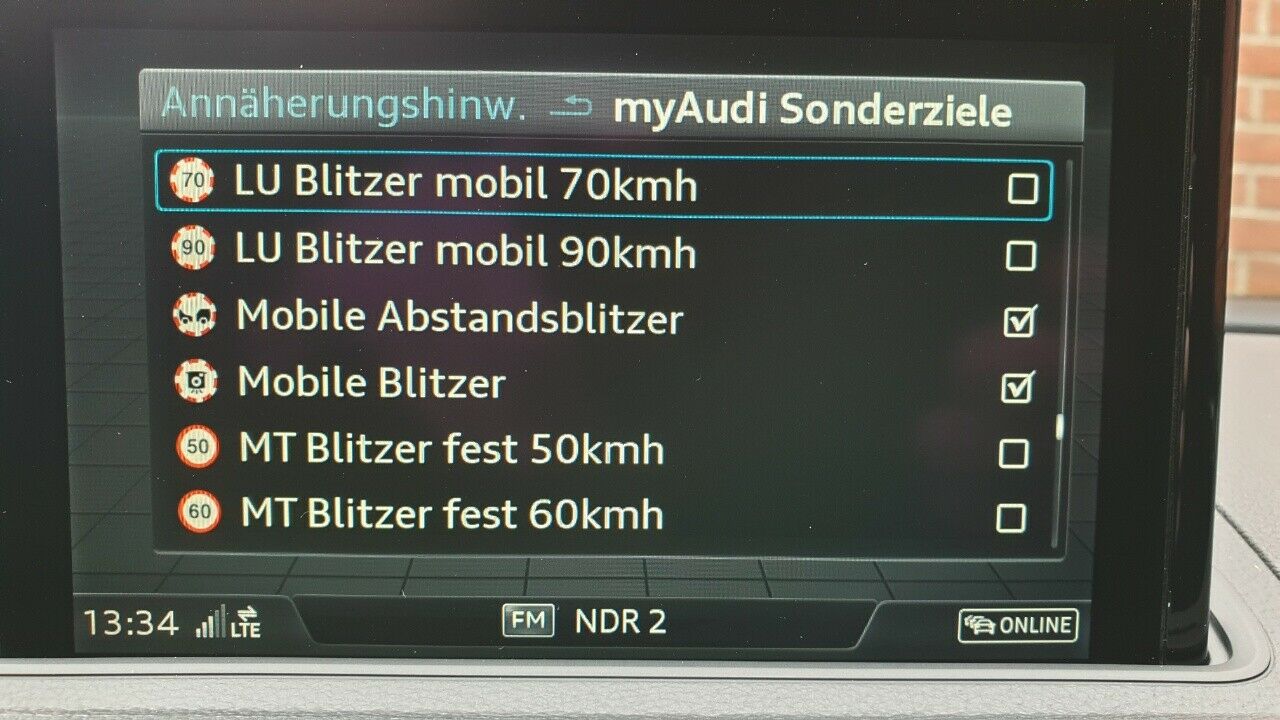 POIs installieren Audi Connect